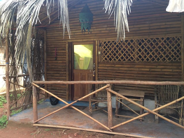 Bamboo Cottage with attached bathroom @ Angels Inn