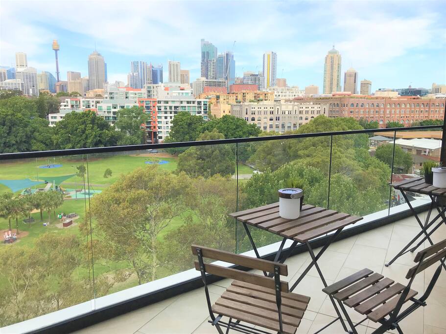 Enjoy sweeping views of the Sydney City skyline