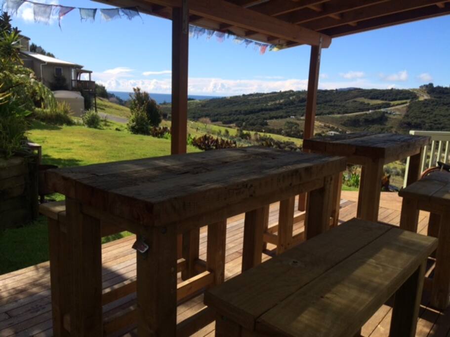 BBQ Balcony over looking the ocean