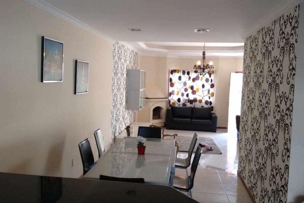 Sala de jantar e estar