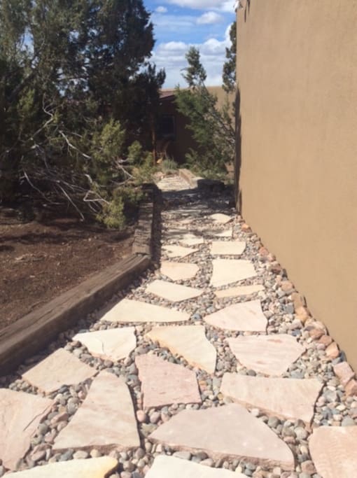 Walk down your private path to your cozy casita