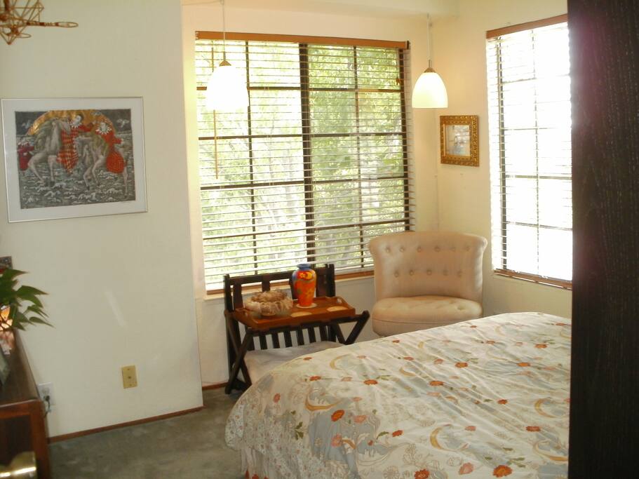 Comfy Guestroom with queen bed