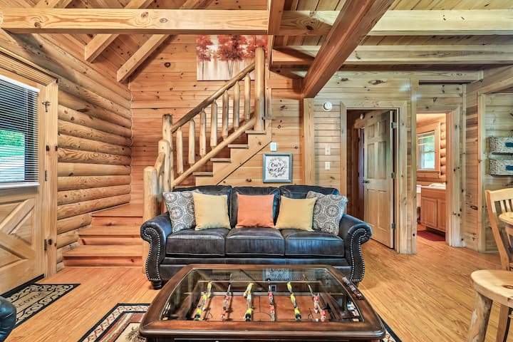 Stairway and Queen sofa sleeper.