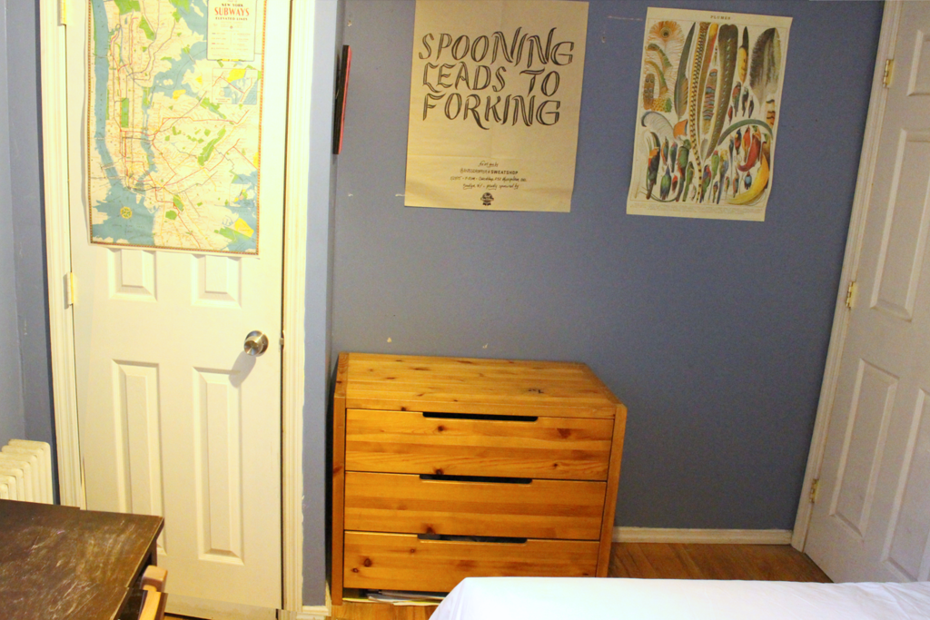 drawers and closet for storage