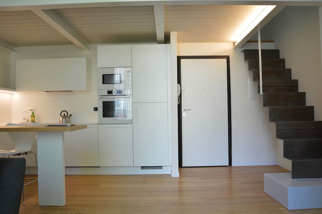 entrance and kitchen