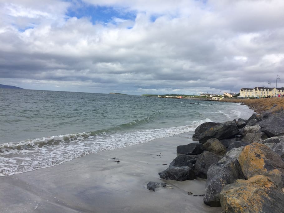 Beautiful Salthill Promenade is just a few steps away from our home.