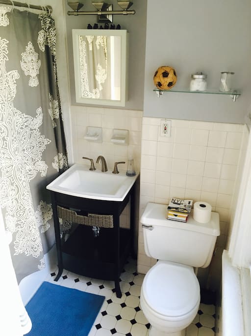 Bath room attached to bed room
