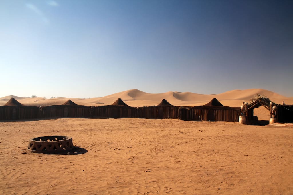 the beautiful sunset around the bivouac le petit prince.