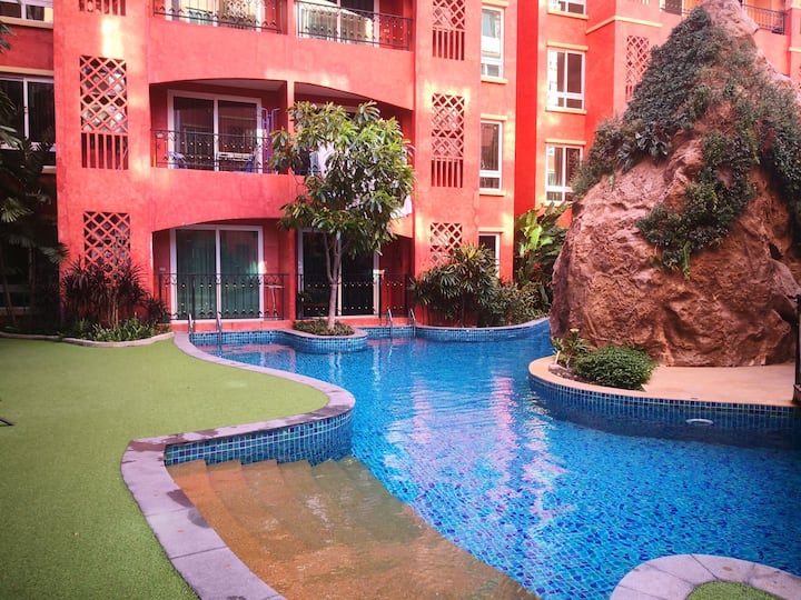Seven Seas 水系小区，有健身房，食堂，适合休闲度假。步行800米到海边。 - Thailand