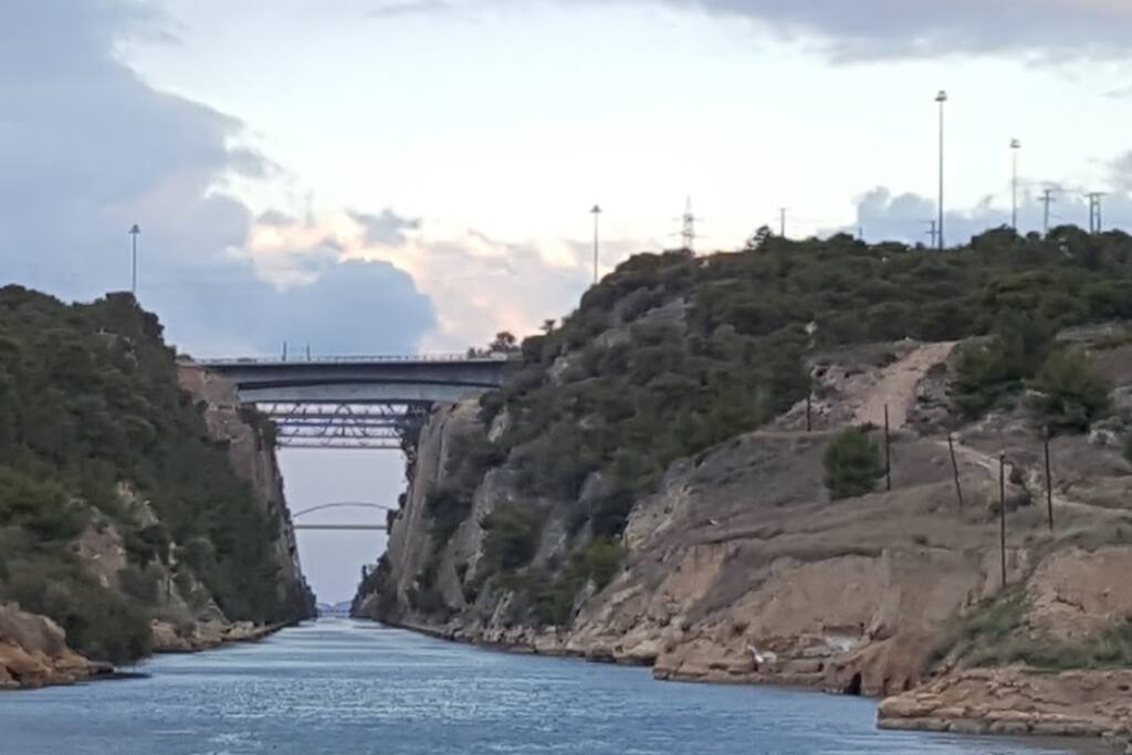 The famous Canal of Corinth only 2km from your apartment