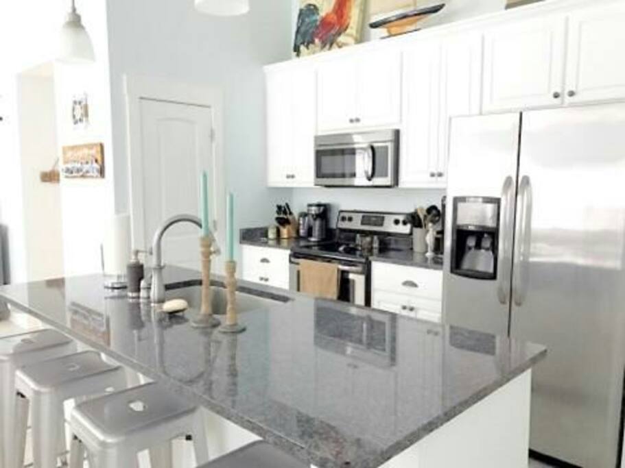 Open floor plan kitchen