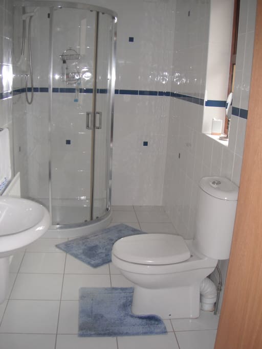 There is an en suite with an electric shower