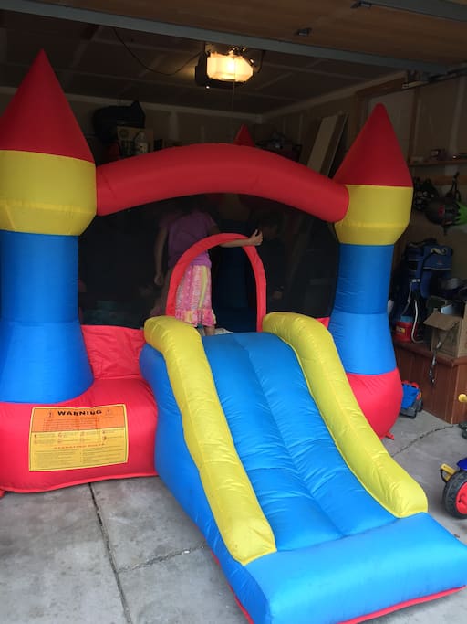 Inflatable bouncy house for little ones to enjoy!