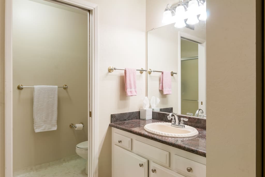 bathroom and first wash basin