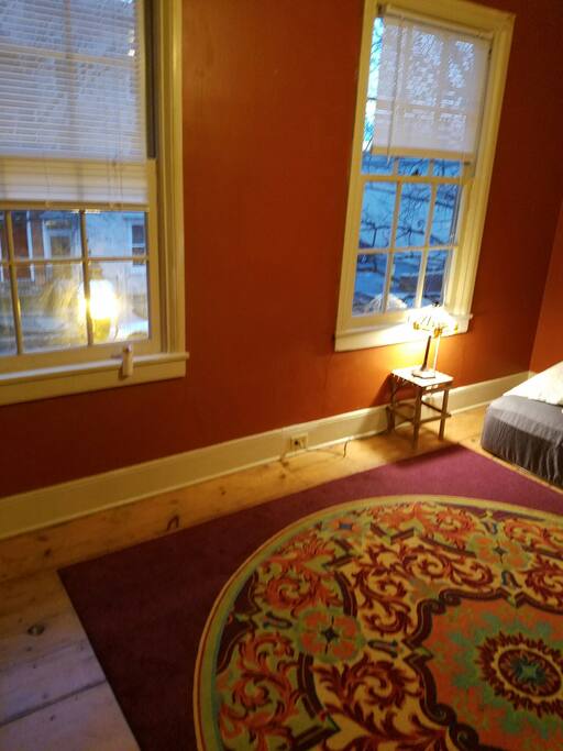 Therapy balancing orange room.