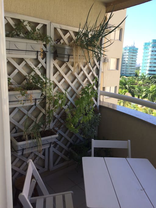 Balcony with small garden