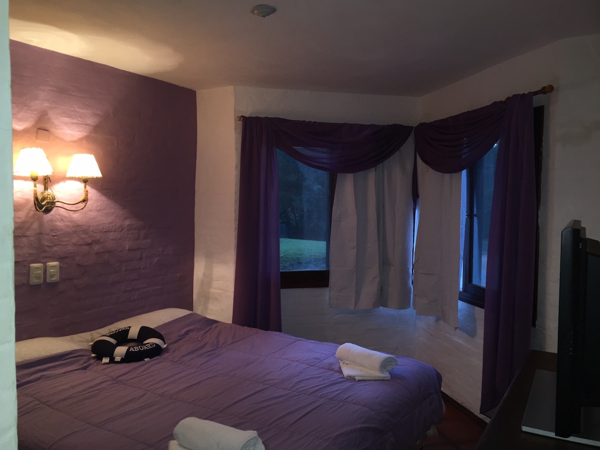 Соба со сопствен апартман на ниска планета. Со плакат, клима уред, кабловска телевизија и сеф.