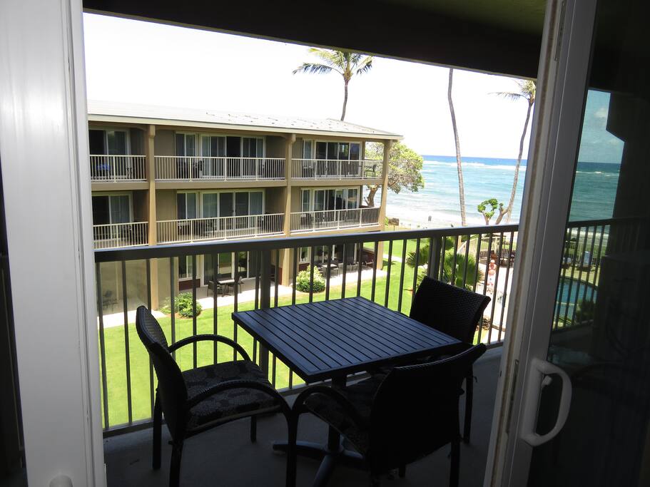 View from inside looking out.