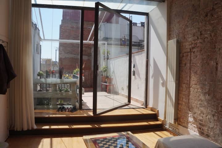 Loft Avec Terrasse Dans Le Centre Ville - Barcelona
