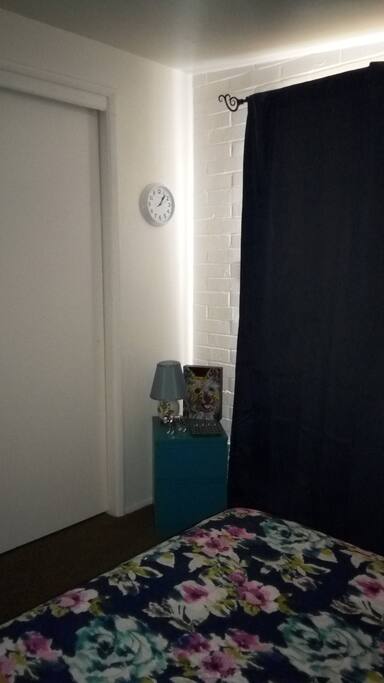 Closet and sliding glass door