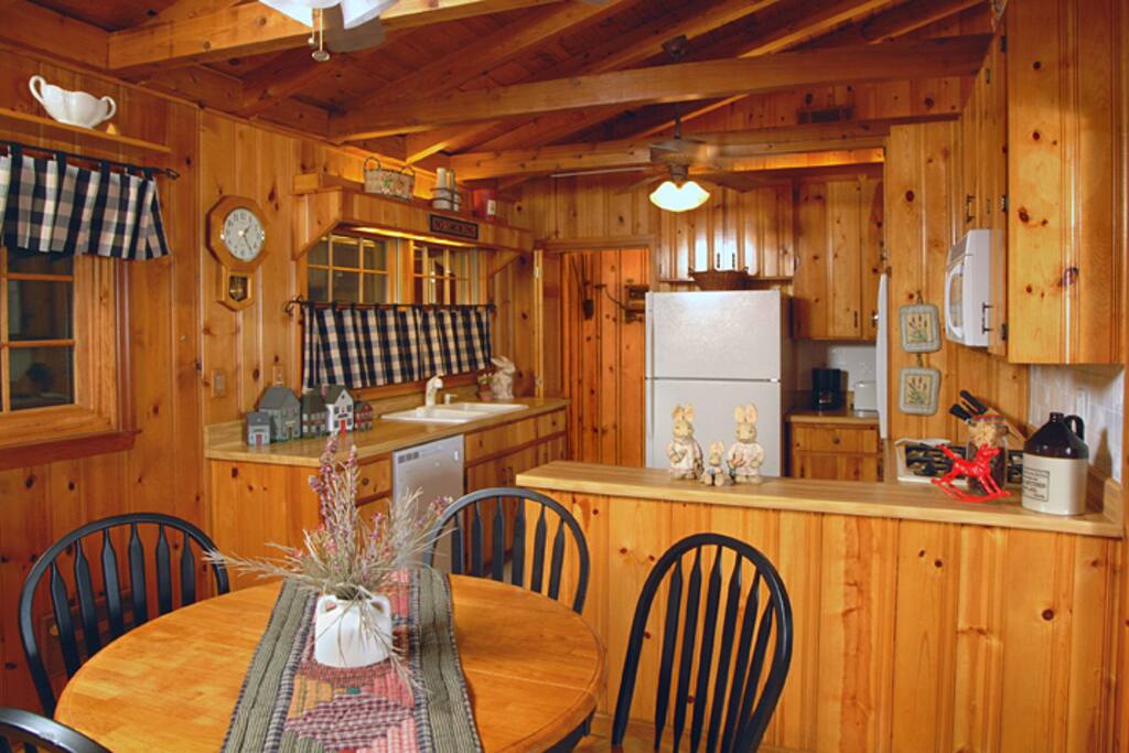 Dining Room and fully equipped kitchen and Laundry Room.