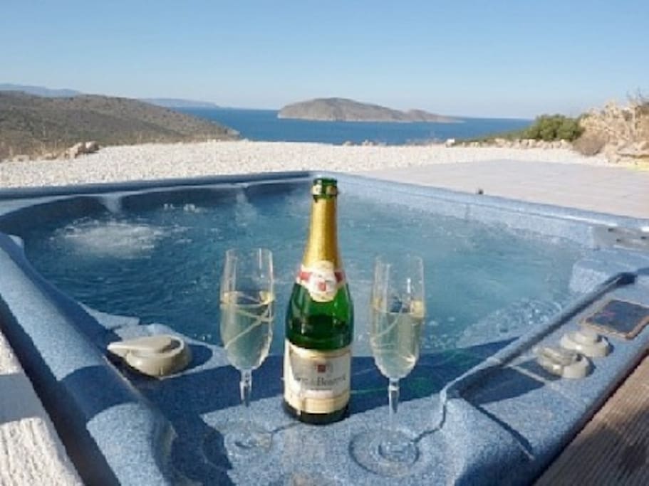 Look out over the sea or under the stars in the spa