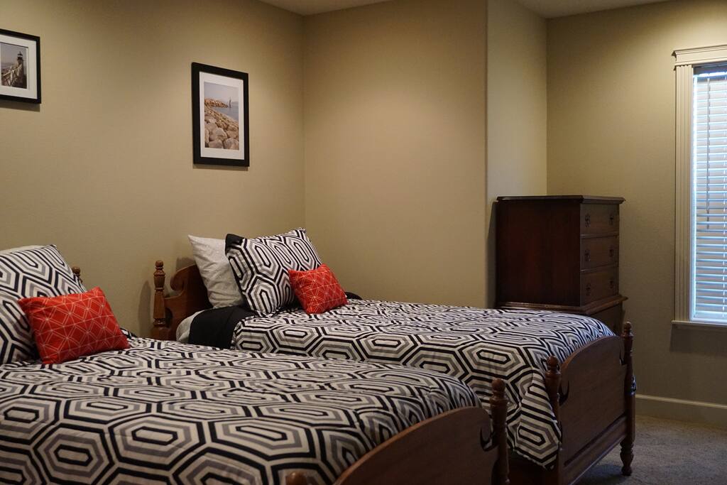 Two twin beds