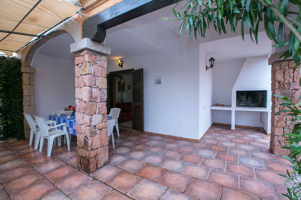 Outside terrace with BBQ