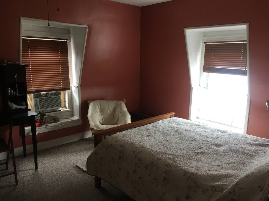 Spacious, well-lit master bedroom