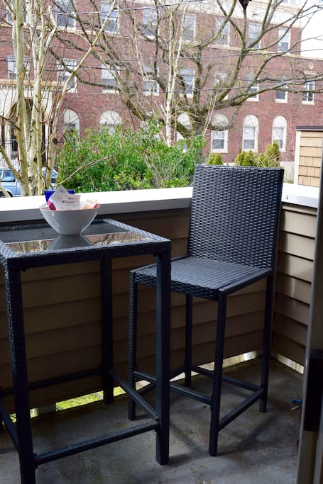 Outdoor seating space