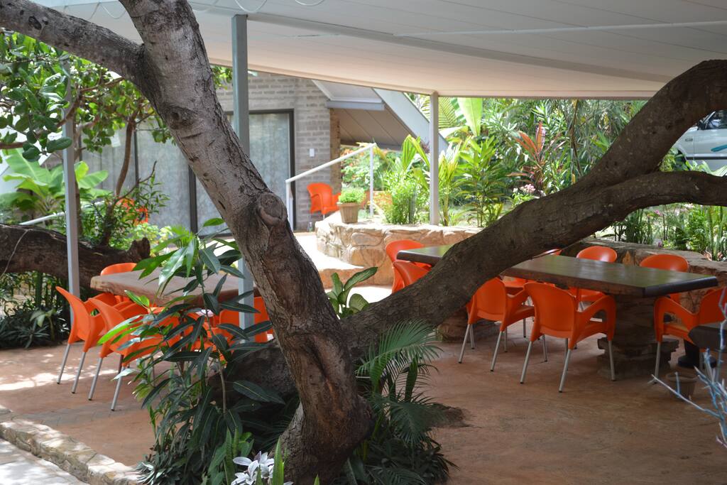 Spacious BBQ area