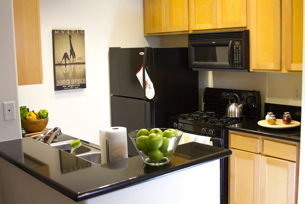 Spacious,fully equipped kitchen