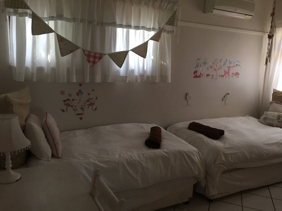 Space for two single beds or a combined double bed