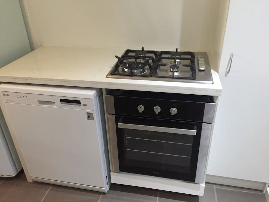 Brand new gas stove and electric oven