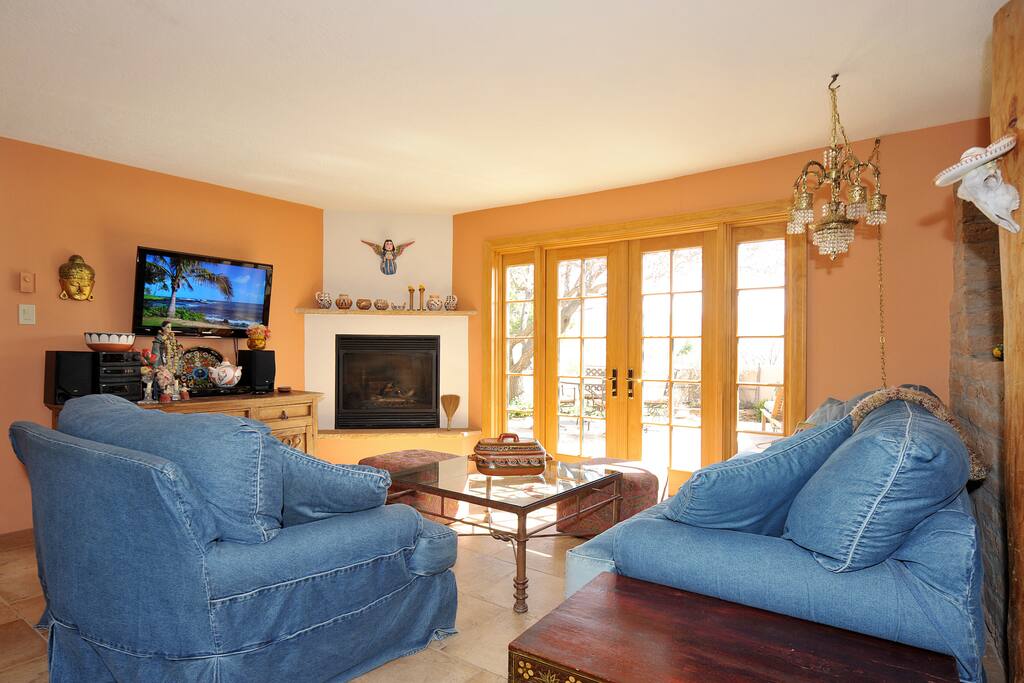Make yourself at home in the shared living space.