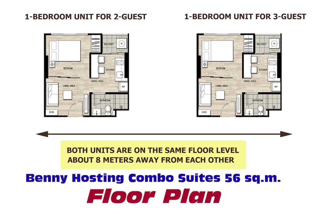 Floor plan of both units