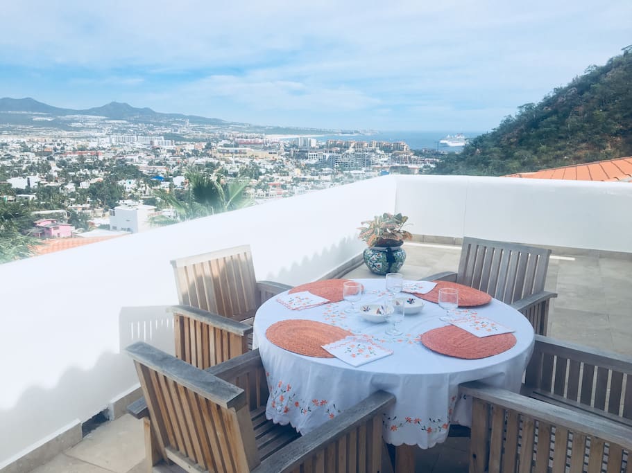 Patio Dining with a view