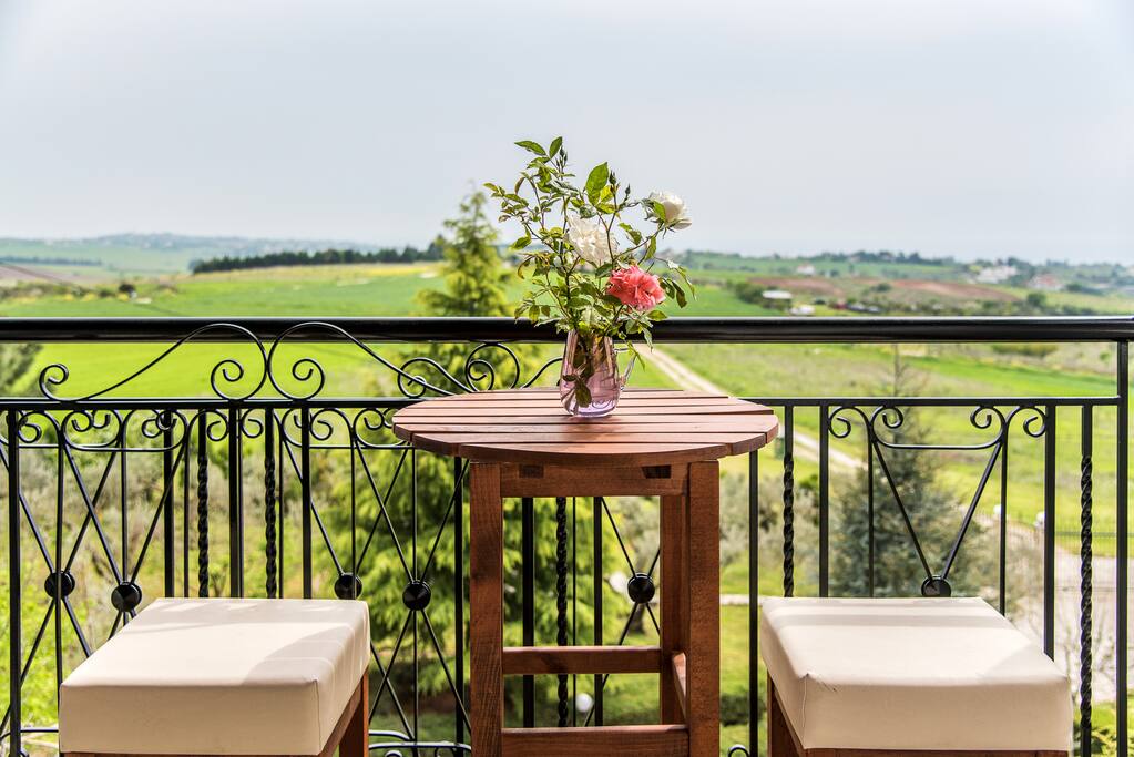 view from the balcony