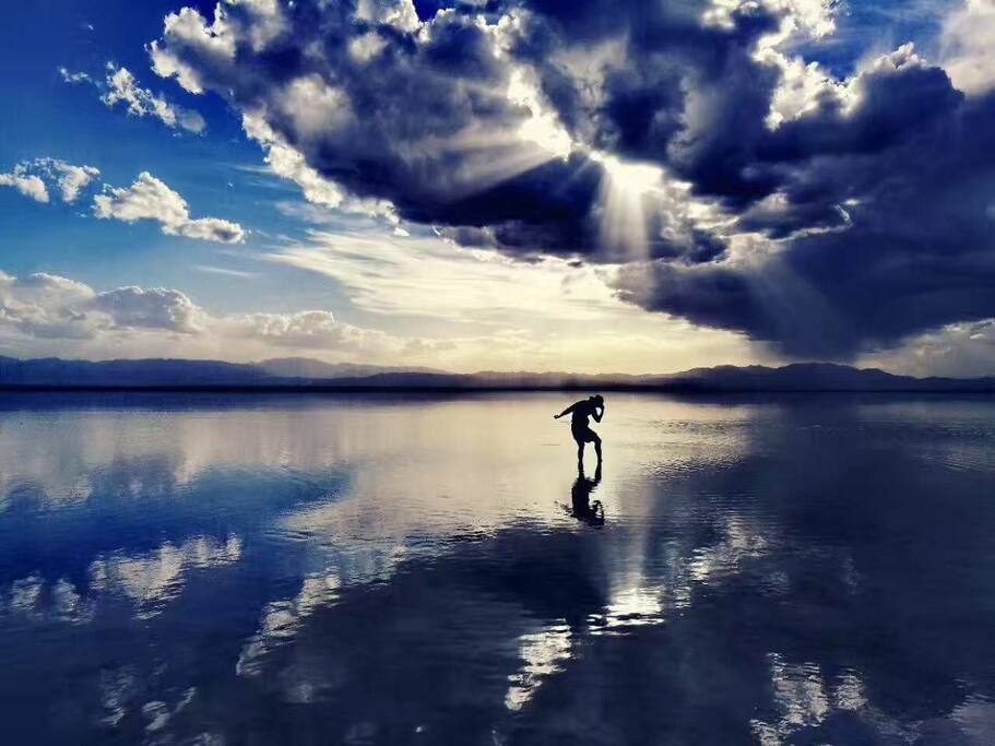 茶卡盐湖美景实拍