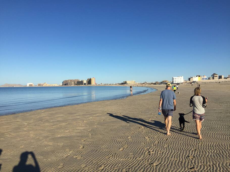 Walking the beach