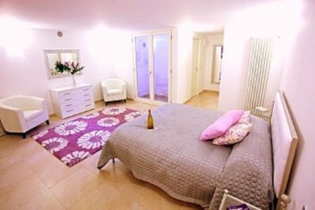The secondary double bedroom is located downstairs