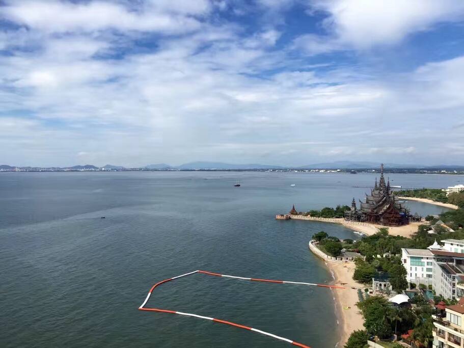 Private swimming sea