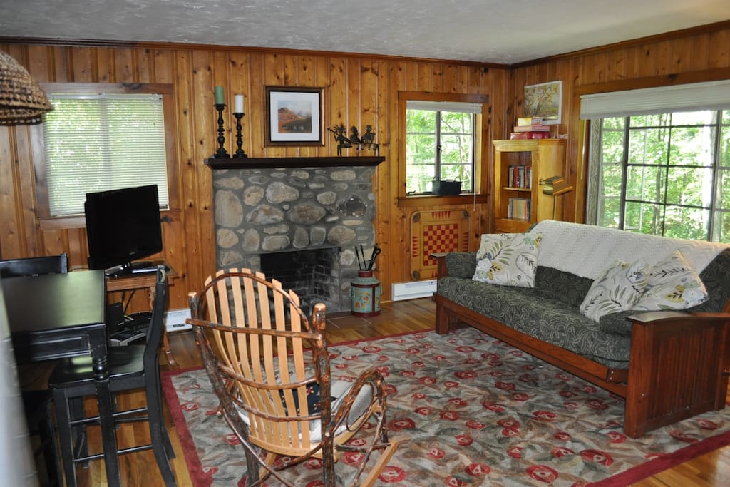 Living room with cable TV