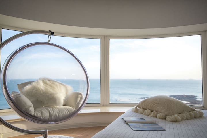 【鱼书】180度全视角超级海景体验&八大关景区&第一海水浴场&公主楼&花石楼&海边的渡假公寓