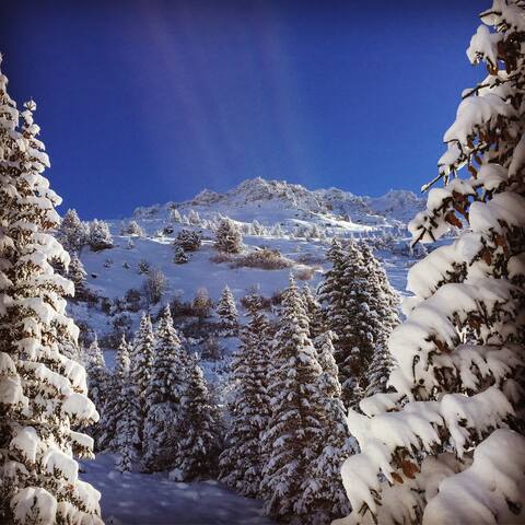 Bozel, 1 bed ski apartment can sleep 4