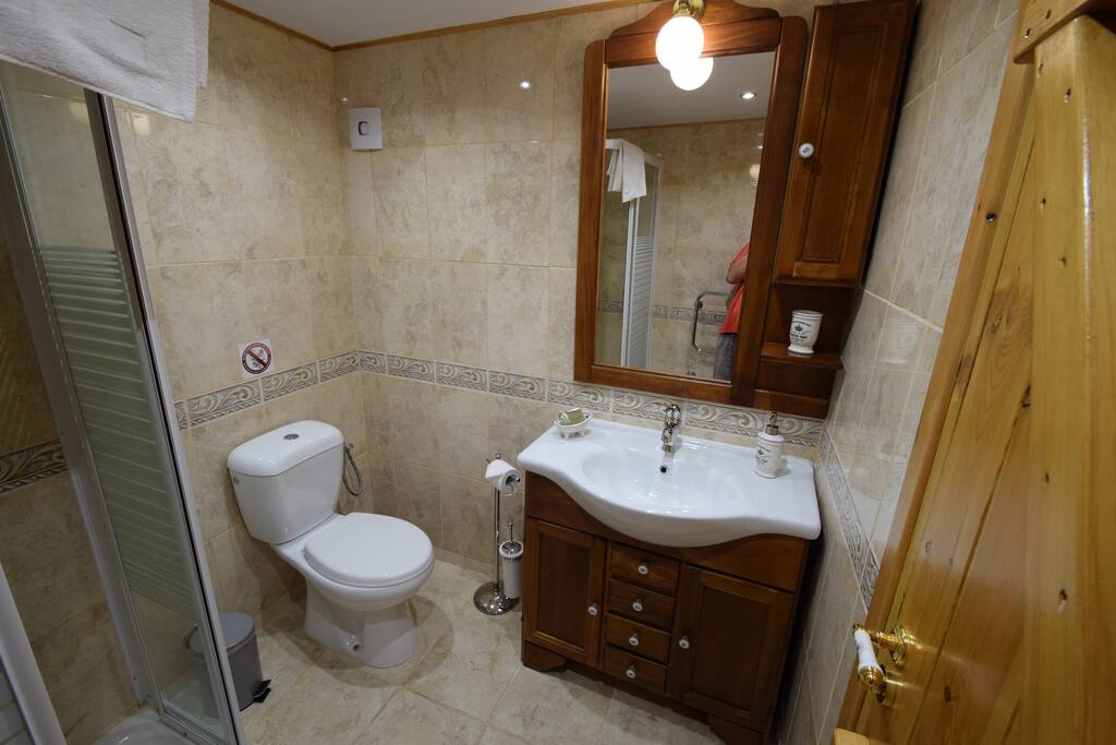 All bathrooms have a Jacuzzi shower.