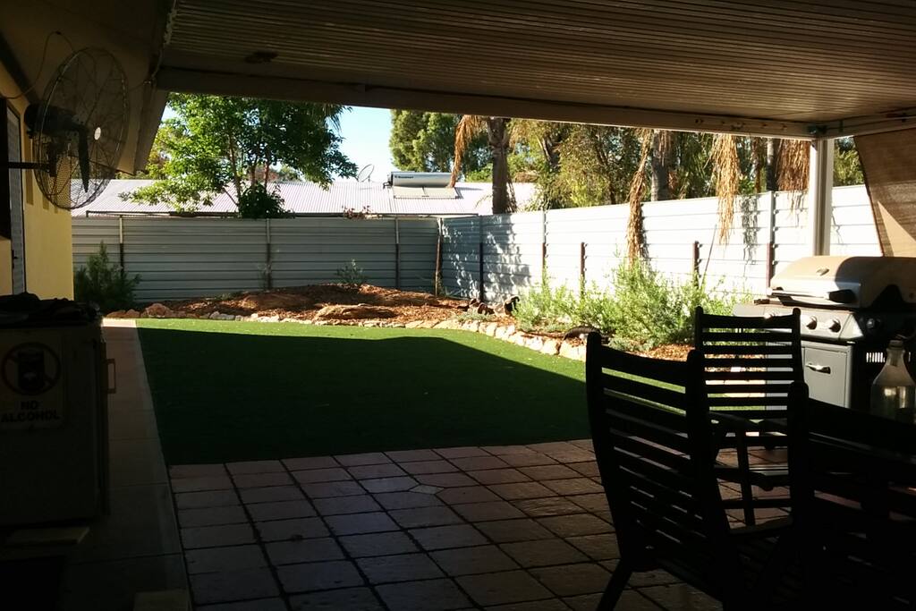 BBQ patio area