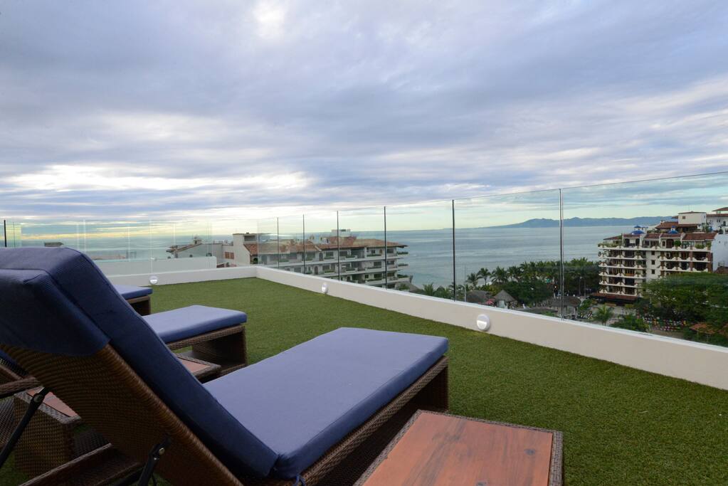 Beautiful ocean views, one block from the beach