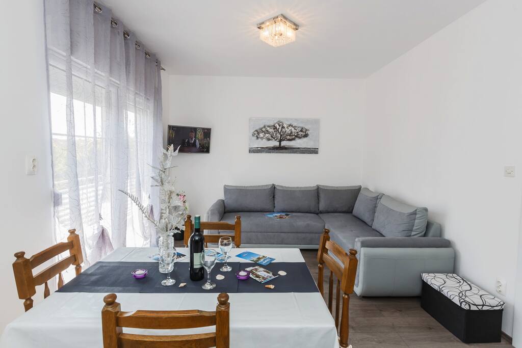 Dining and living room.