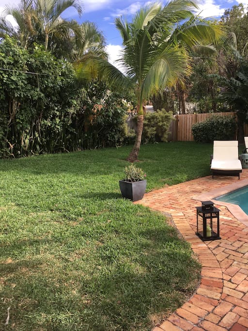 Large backyard